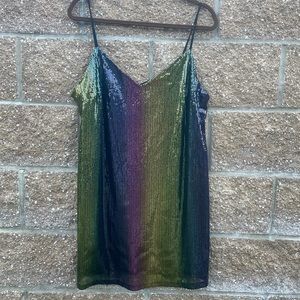 Multicolored Sequin Dress